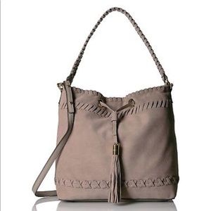 Milly Astor Suede Whipstitch Bucket Bag